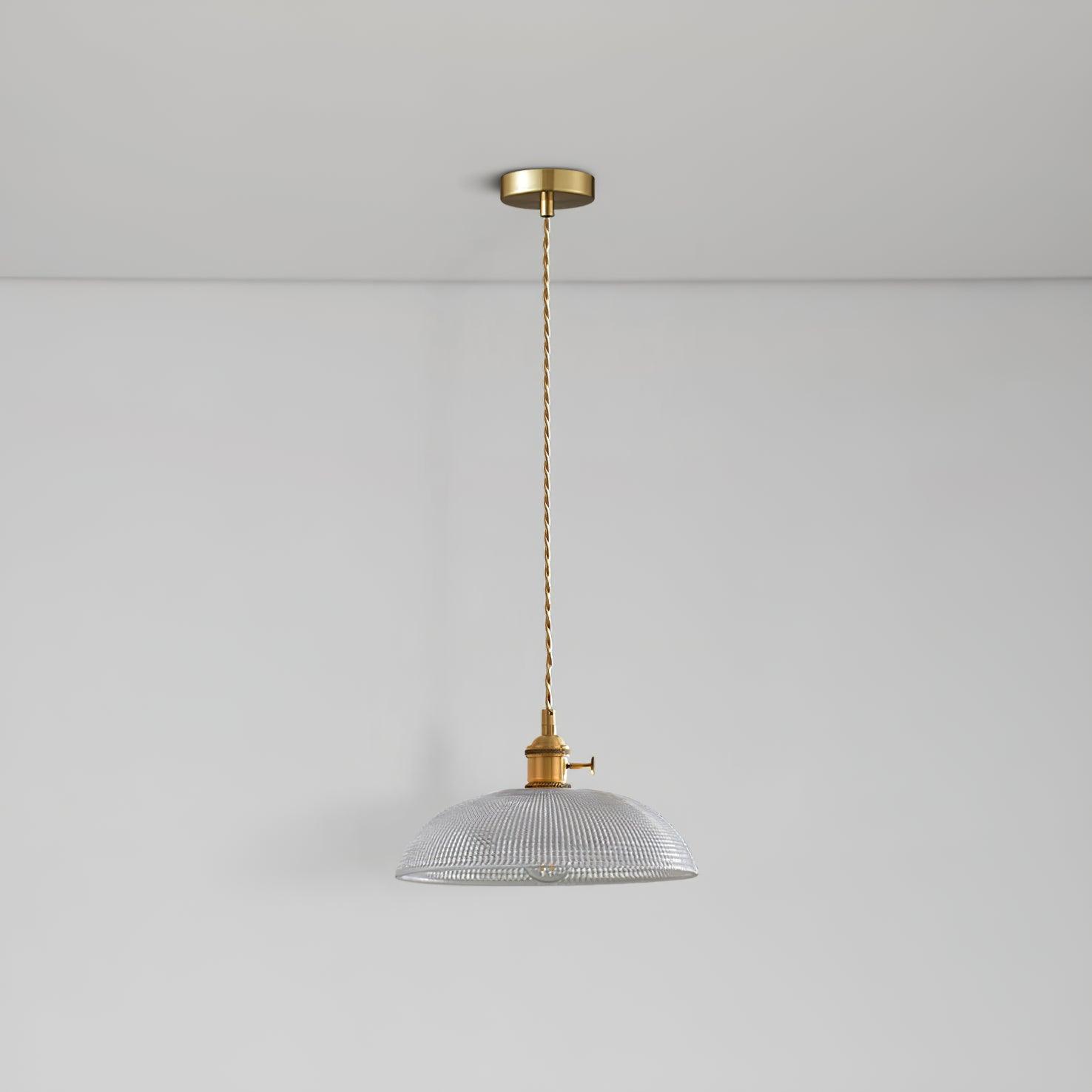 Ribbed Spiral Pendant Light - Lamp Outdoor