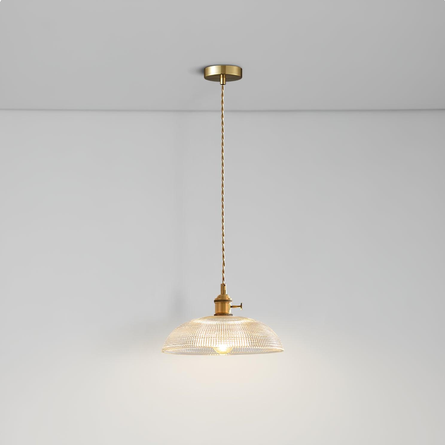 Ribbed Spiral Pendant Light - Lamp Outdoor