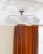 Ribbed Walnut Ceiling Lamp - Lamp Outdoor