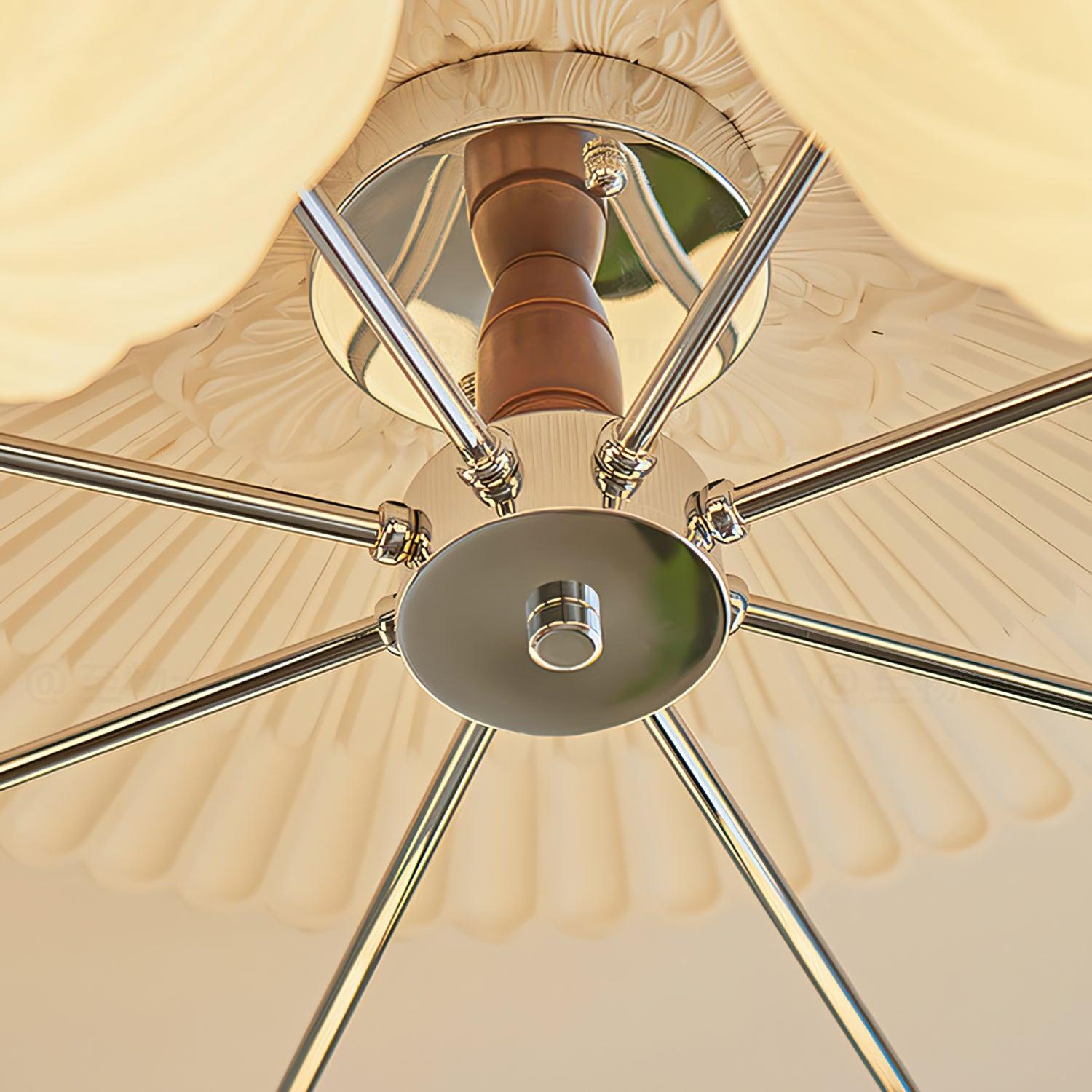 Ribbed Walnut Ceiling Lamp - Lamp Outdoor