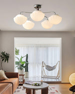 Ribbed Walnut Ceiling Lamp - Lamp Outdoor