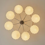 Ribbed Walnut Ceiling Lamp - Lamp Outdoor