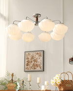 Ribbed Walnut Ceiling Lamp - Lamp Outdoor