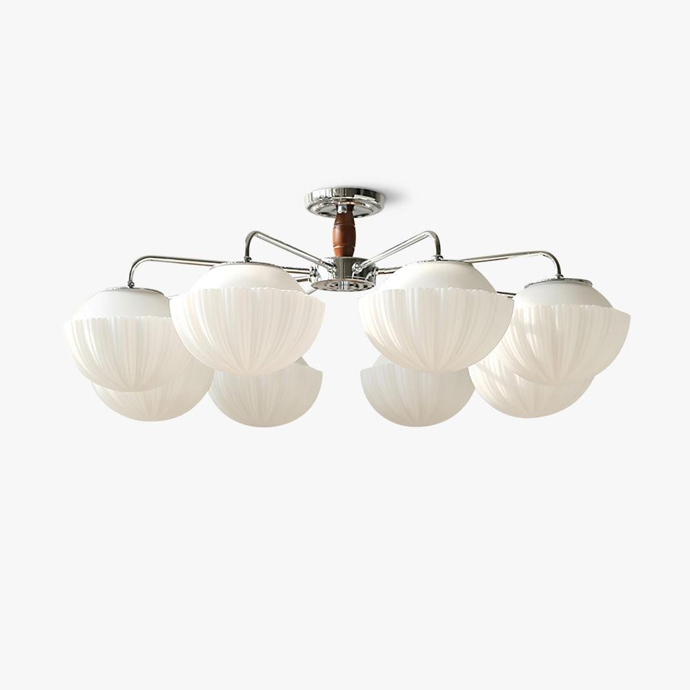 Ribbed Walnut Ceiling Lamp - Lamp Outdoor