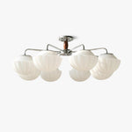 Ribbed Walnut Ceiling Lamp - Lamp Outdoor