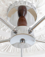 Ribbed Walnut Ceiling Lamp - Lamp Outdoor