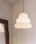 Solara Pendant Lamp Washi Paper Tiered Lantern Japanese Living Room - Letslighting