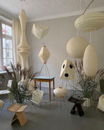 Washi Paper E Pendant Light - Lamp Outdoor