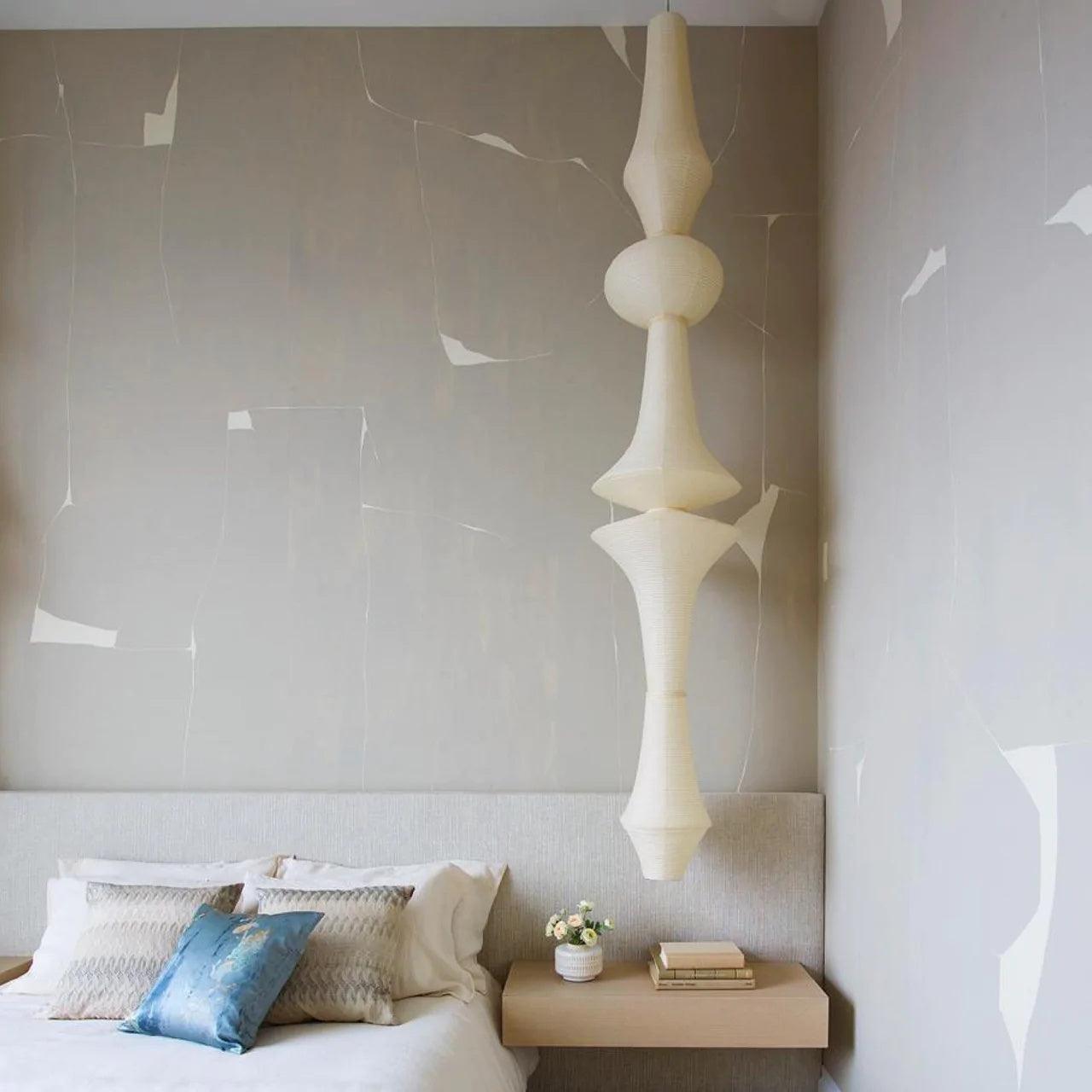 Washi Paper E Pendant Light - Lamp Outdoor