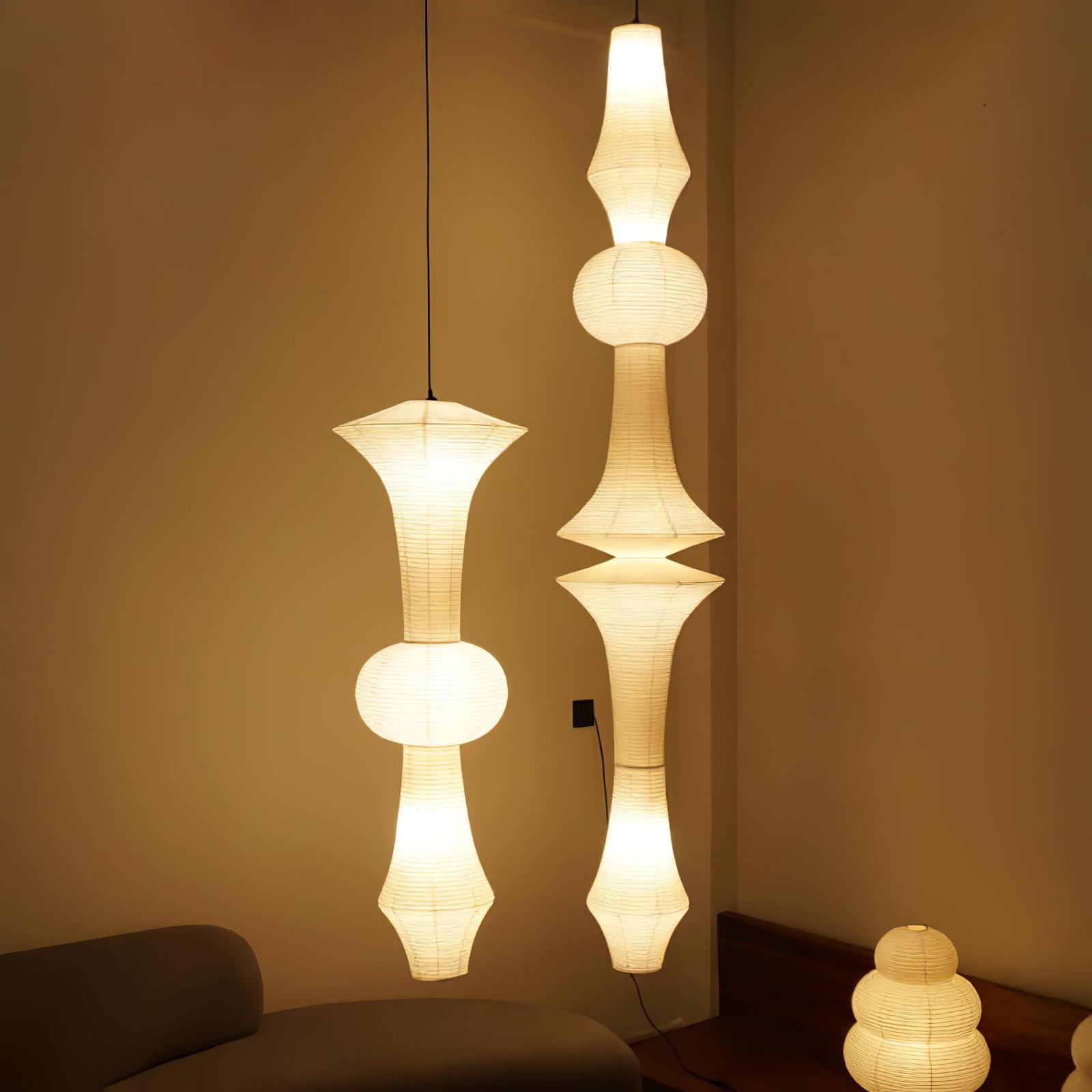 Washi Paper E Pendant Light - Lamp Outdoor