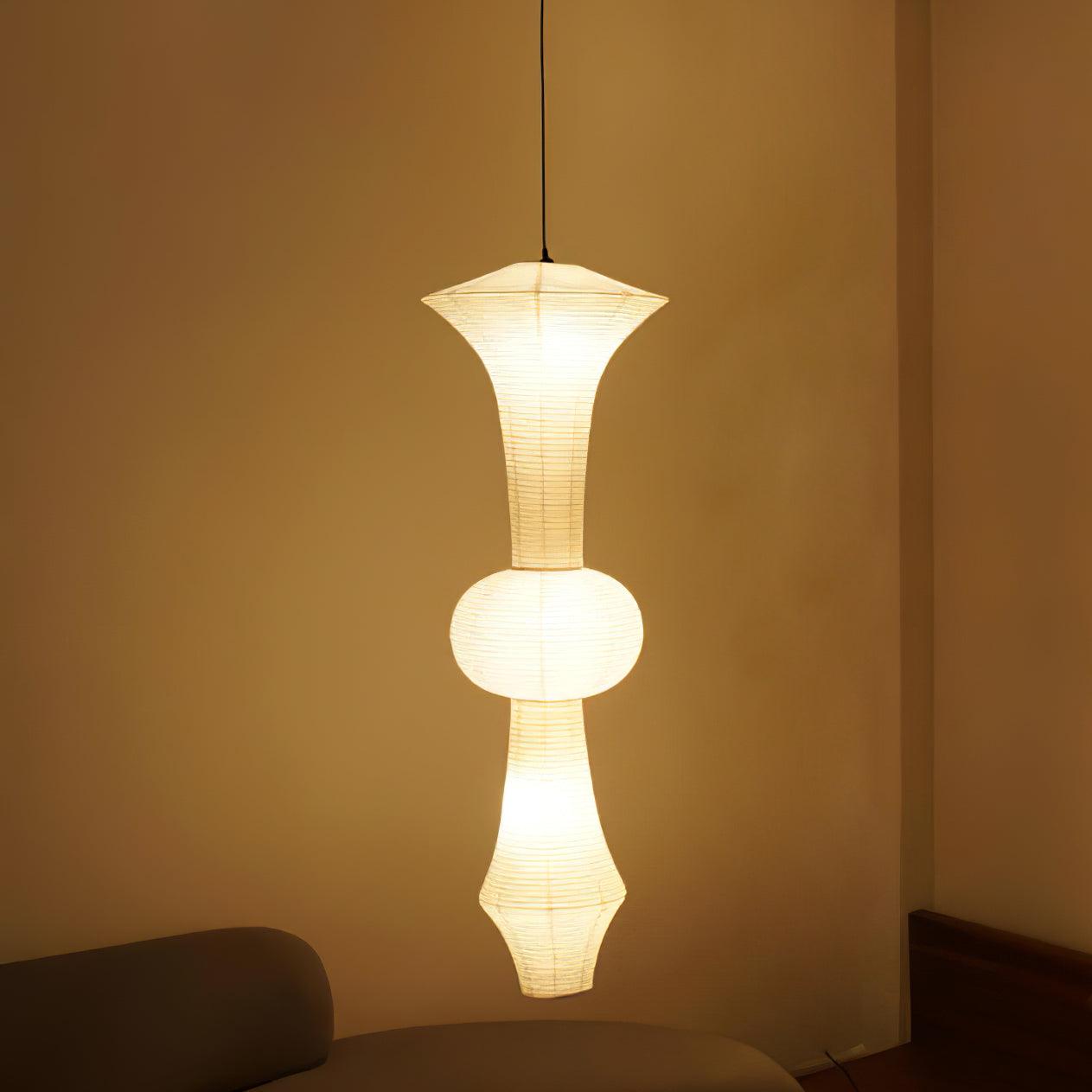 Washi Paper E Pendant Light - Lamp Outdoor