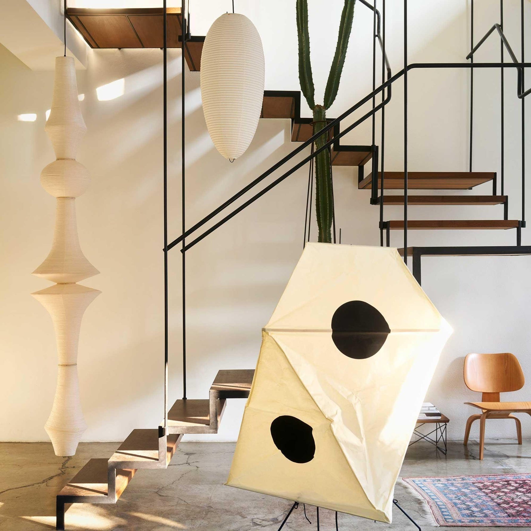 Washi Paper E Pendant Light - Lamp Outdoor