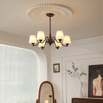 Aurora Chandelier Frosted Glass Shades - Lamp Outdoor