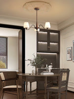 Aurora Chandelier Frosted Glass Shades - Lamp Outdoor