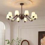 Aurora Chandelier Frosted Glass Shades - Lamp Outdoor