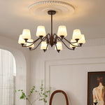 Aurora Chandelier Frosted Glass Shades - Lamp Outdoor