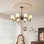 Aurora Chandelier Frosted Glass Shades - Lamp Outdoor
