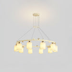 Alsile Japandi Style Glass Chandelier - Lamp Outdoor