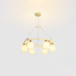 Alsile Japandi Style Glass Chandelier - Lamp Outdoor