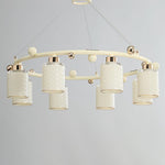 Alsile Japandi Style Glass Chandelier - Lamp Outdoor