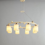 Alsile Japandi Style Glass Chandelier - Lamp Outdoor
