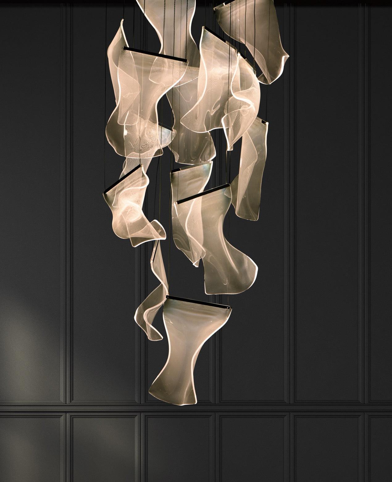 Acrylic LED Chandelier - Lamp Outdoor