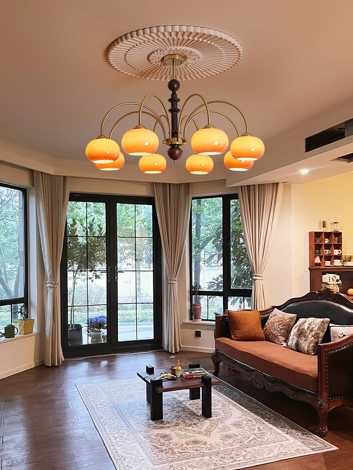 Ripe Persimmon Chandelier - Lamp Outdoor