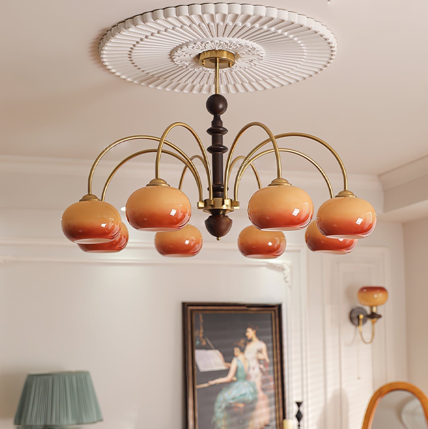 Ripe Persimmon Chandelier - Lamp Outdoor