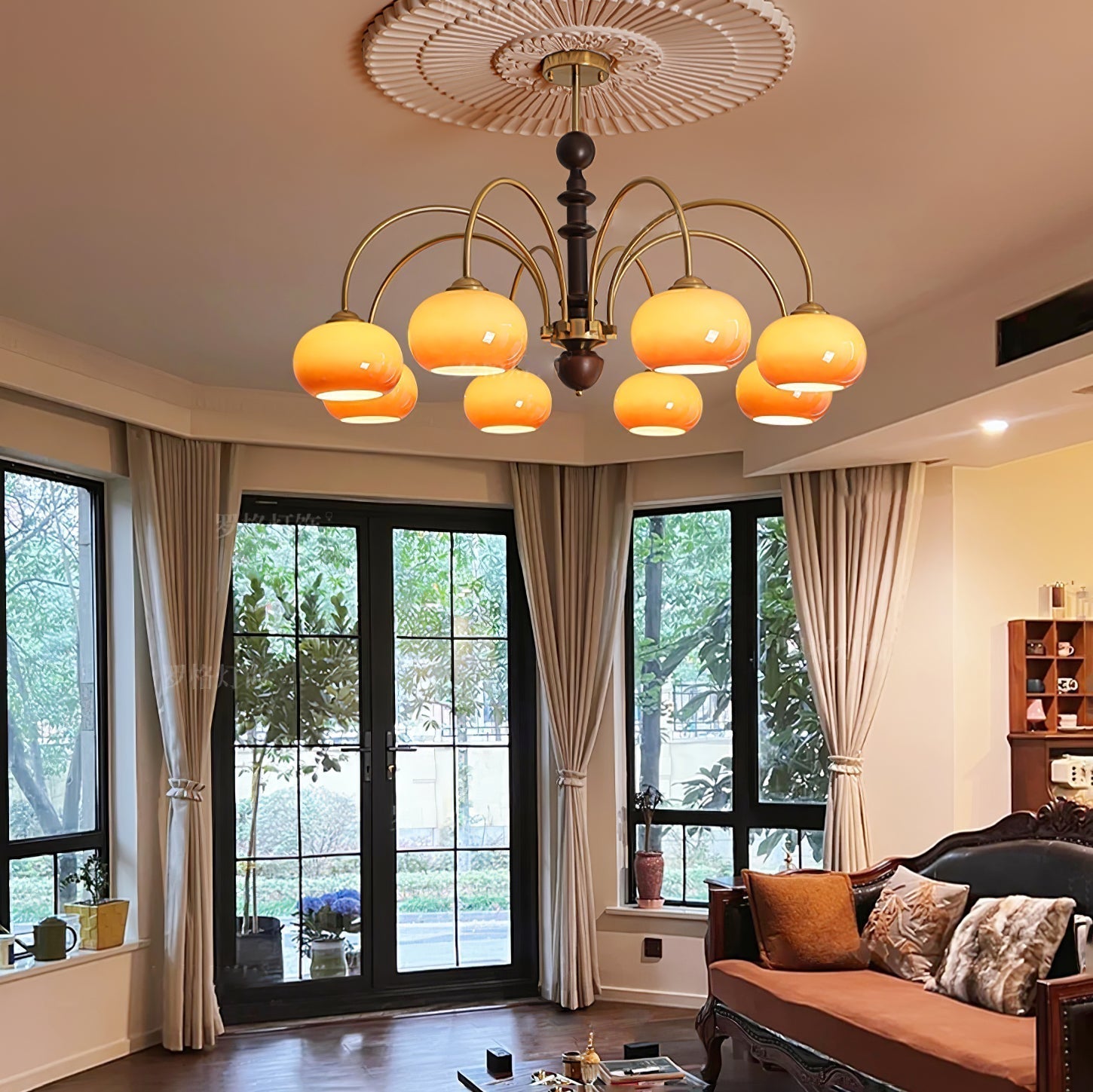 Ripe Persimmon Chandelier - Lamp Outdoor