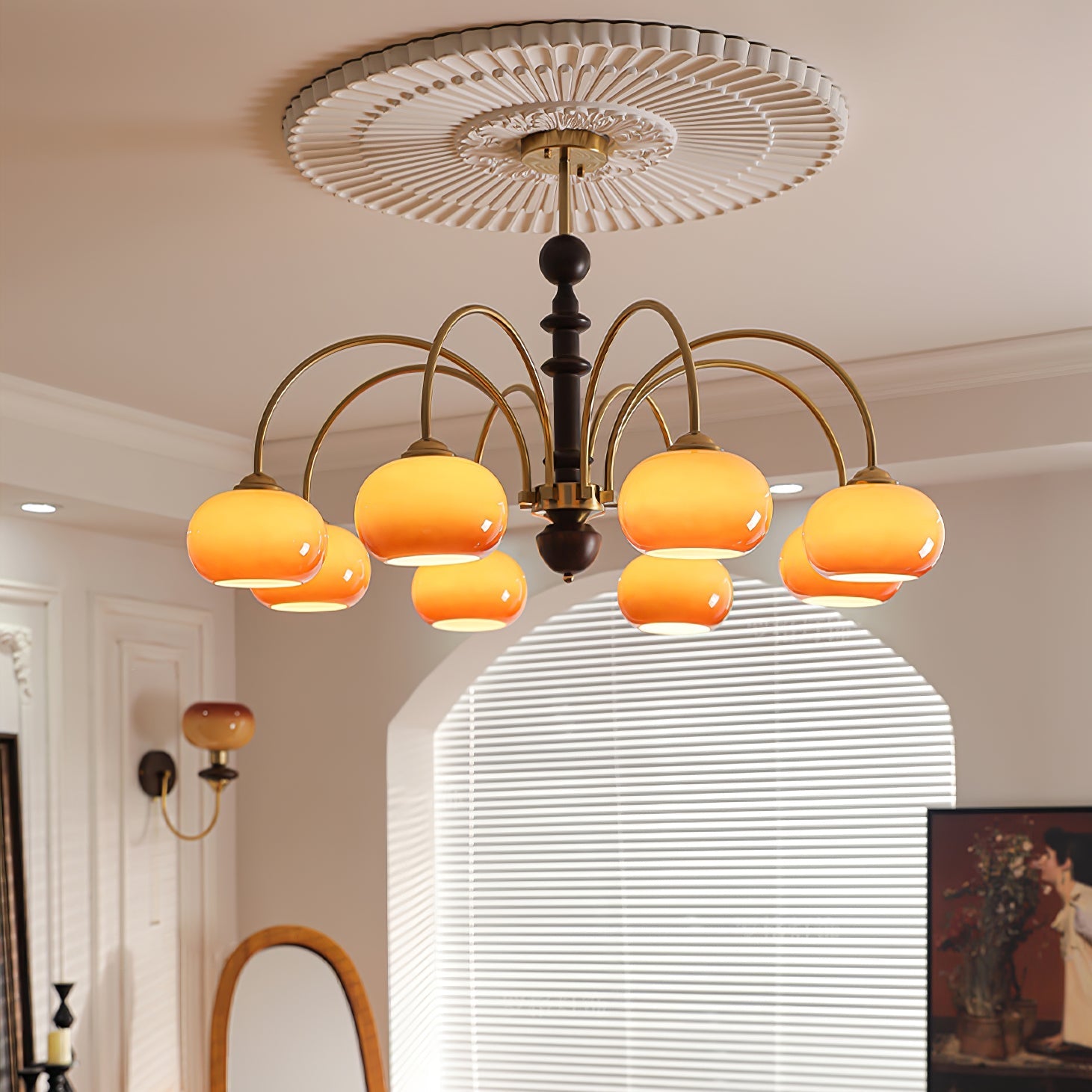 Ripe Persimmon Chandelier - Lamp Outdoor