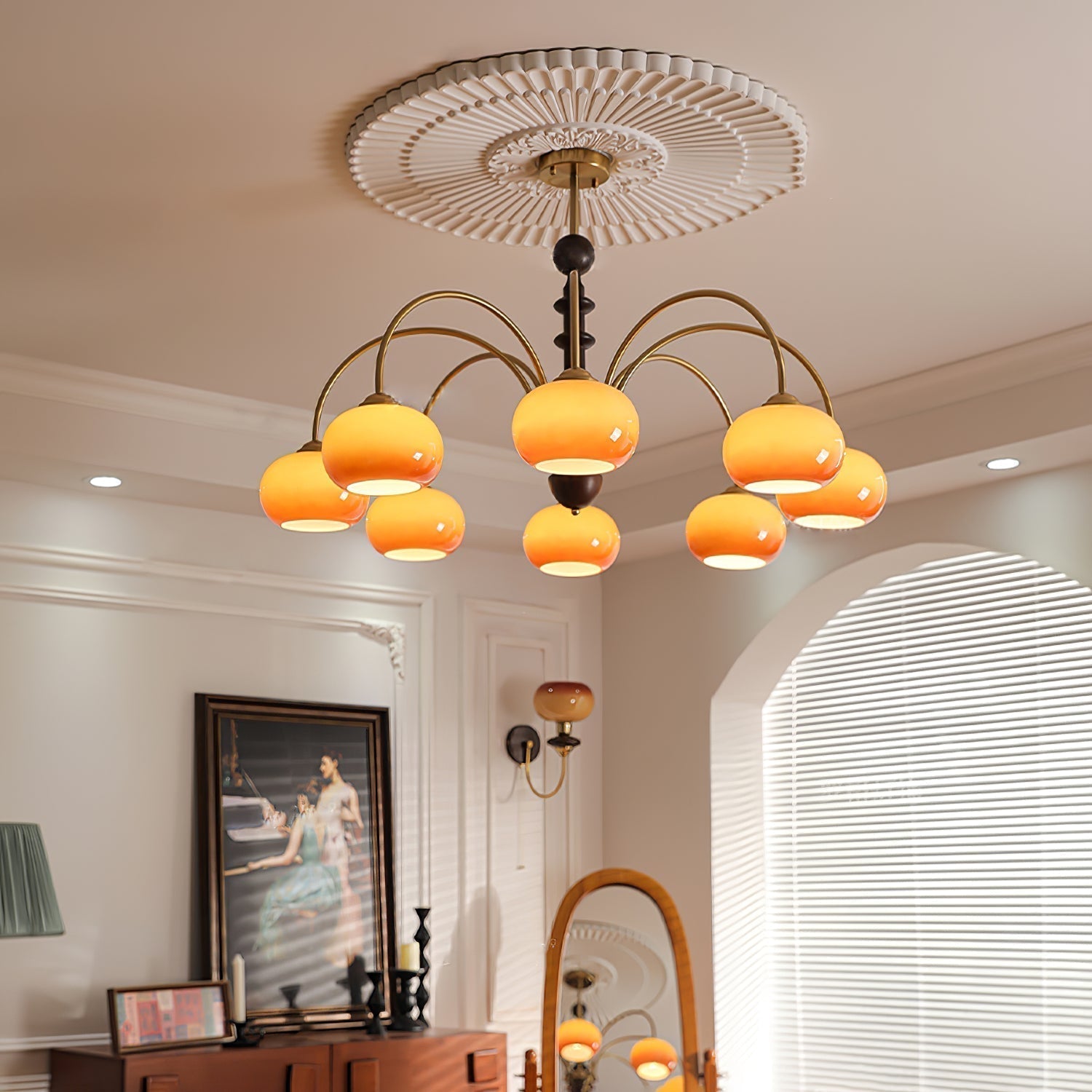 Ripe Persimmon Chandelier - Lamp Outdoor