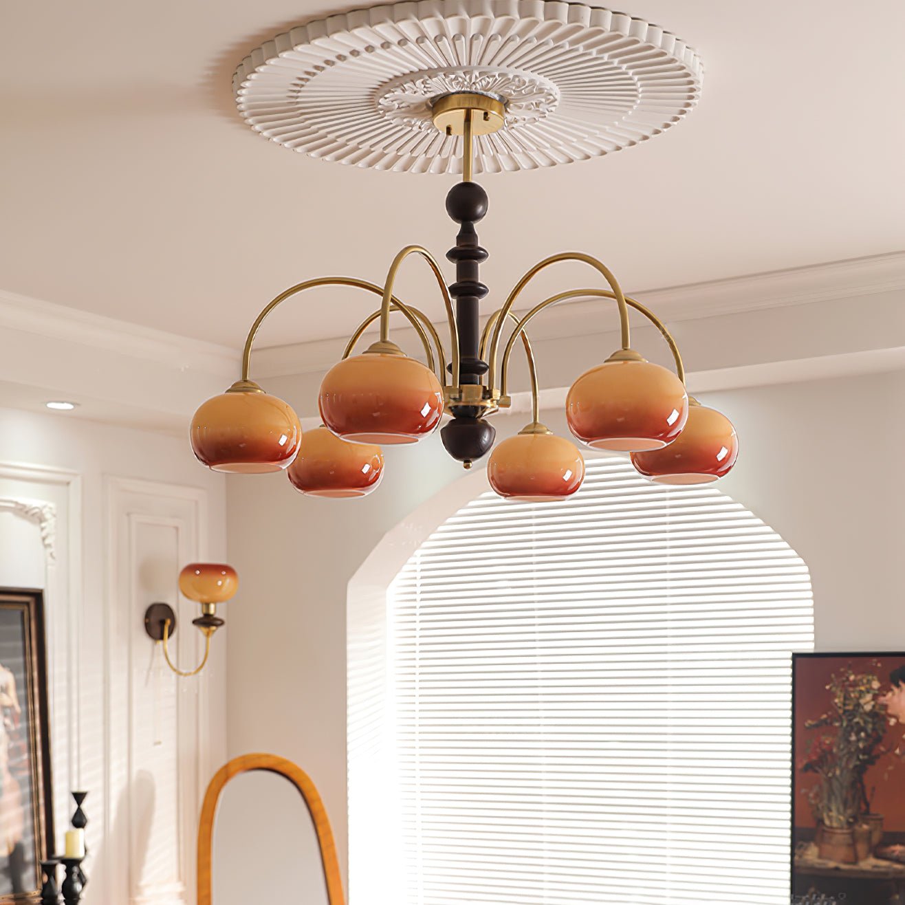 Ripe Persimmon Chandelier - Lamp Outdoor