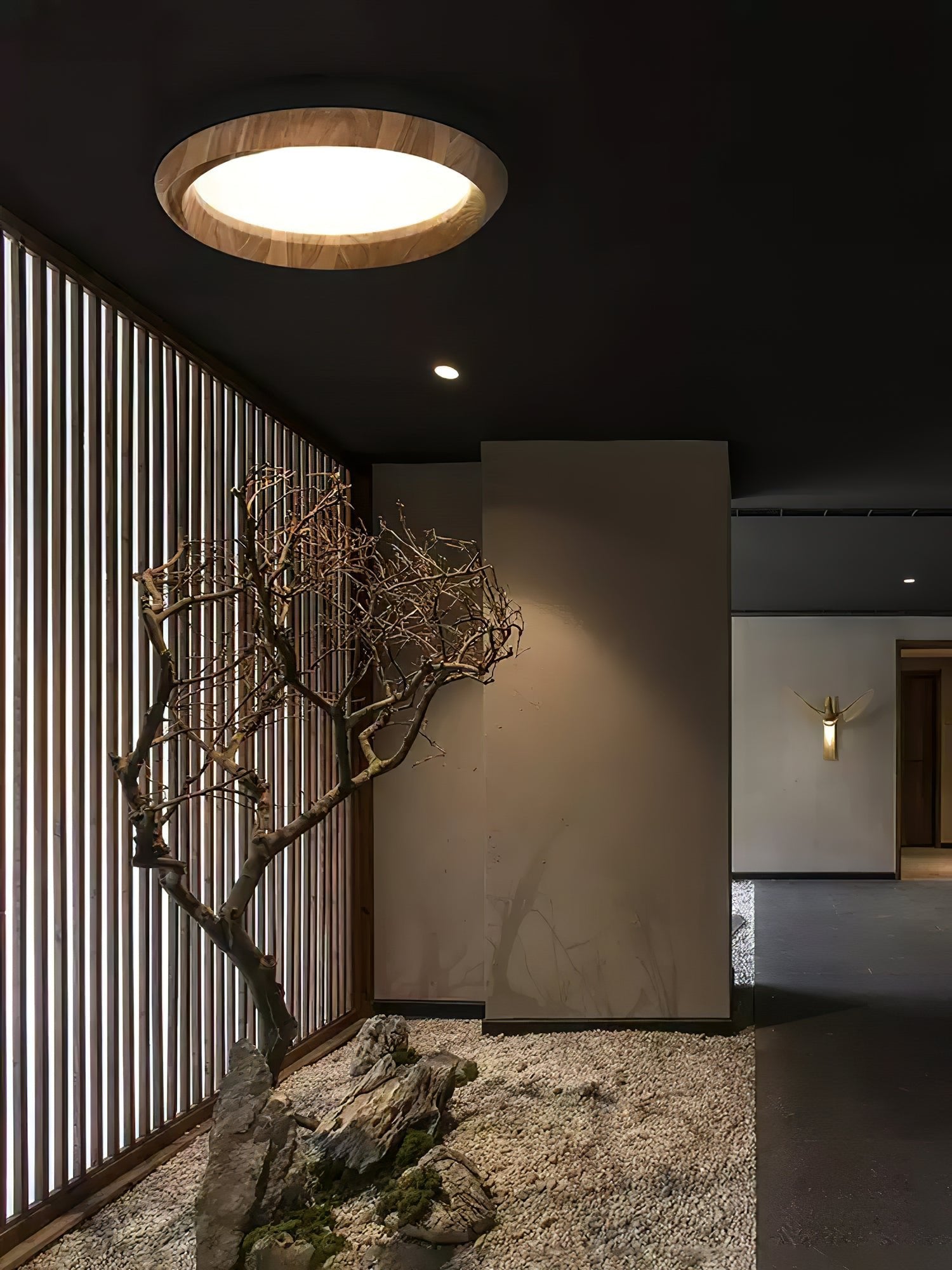 Ripple Wood Ceiling Light - Lamp Outdoor