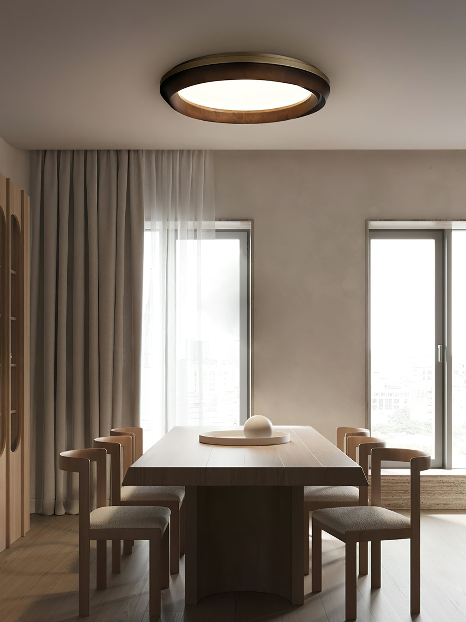 Ripple Wood Ceiling Light - Lamp Outdoor