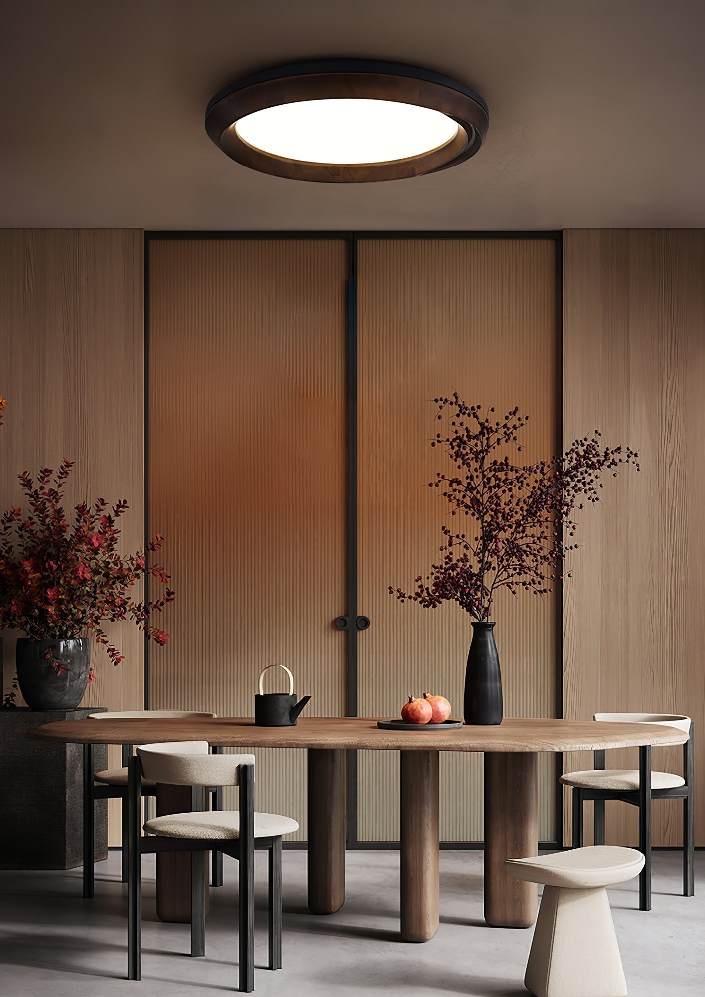 Ripple Wood Ceiling Light - Lamp Outdoor