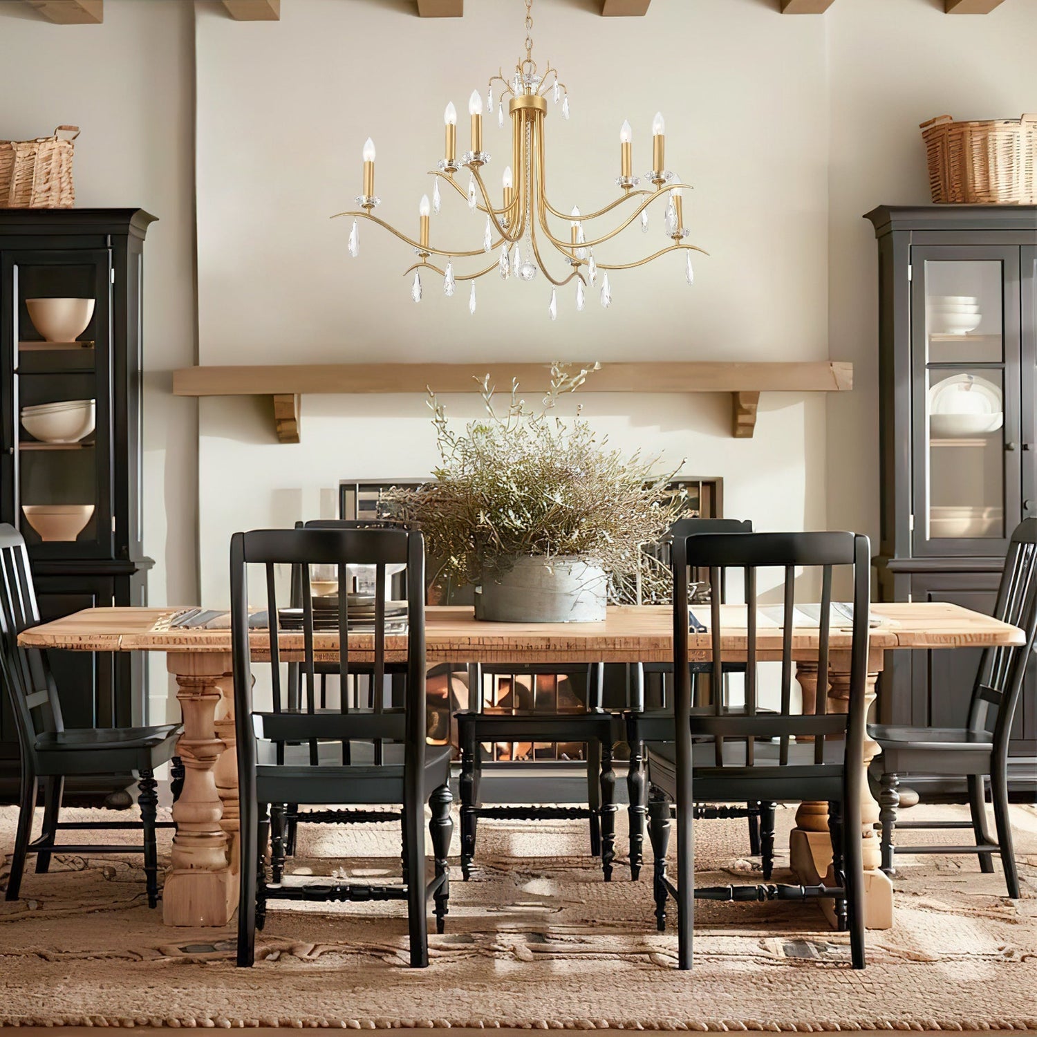 Rollins Contemporary Brass Chandelier