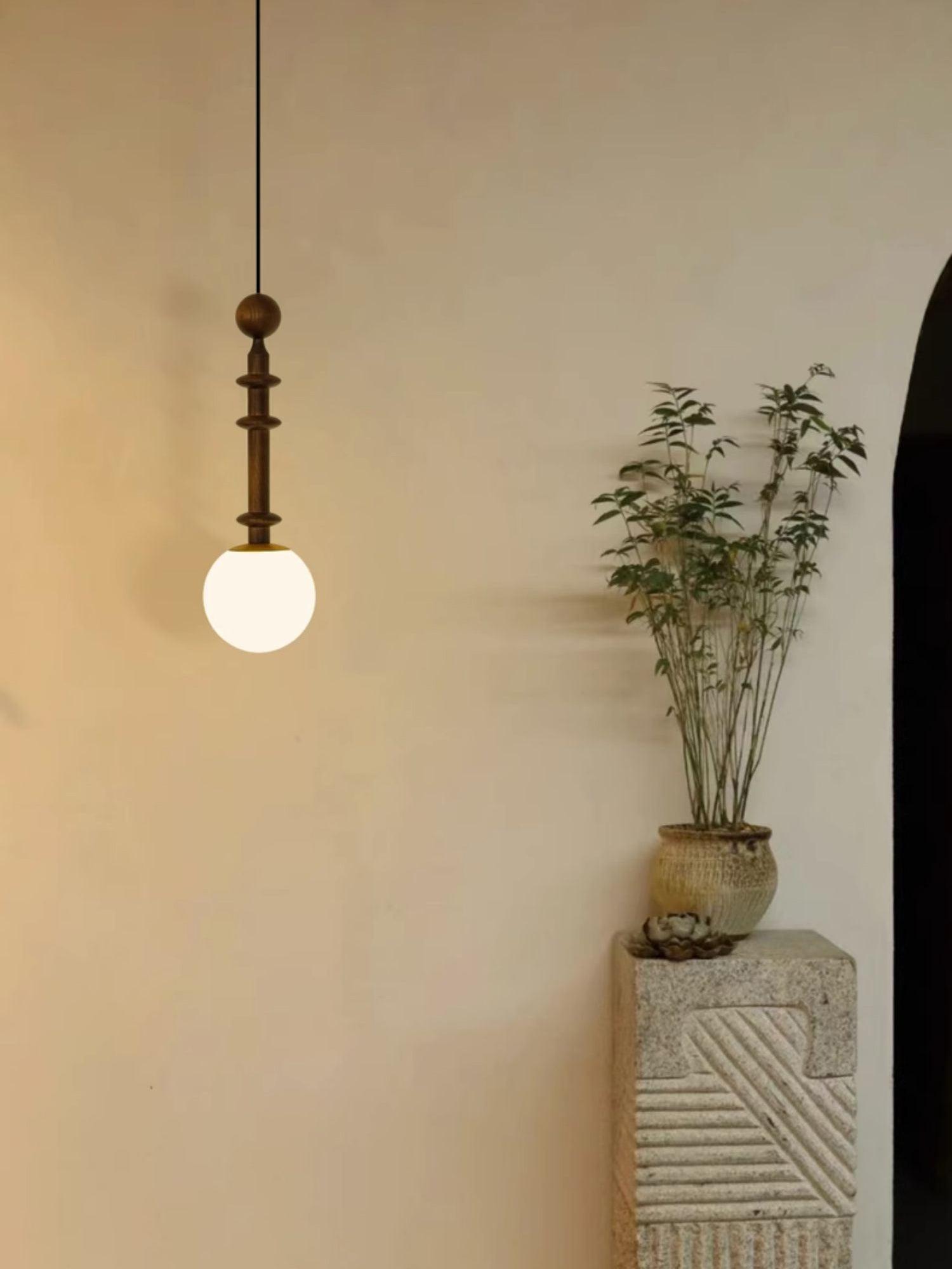 Roman Column Small Pendant Light - Lamp Outdoor