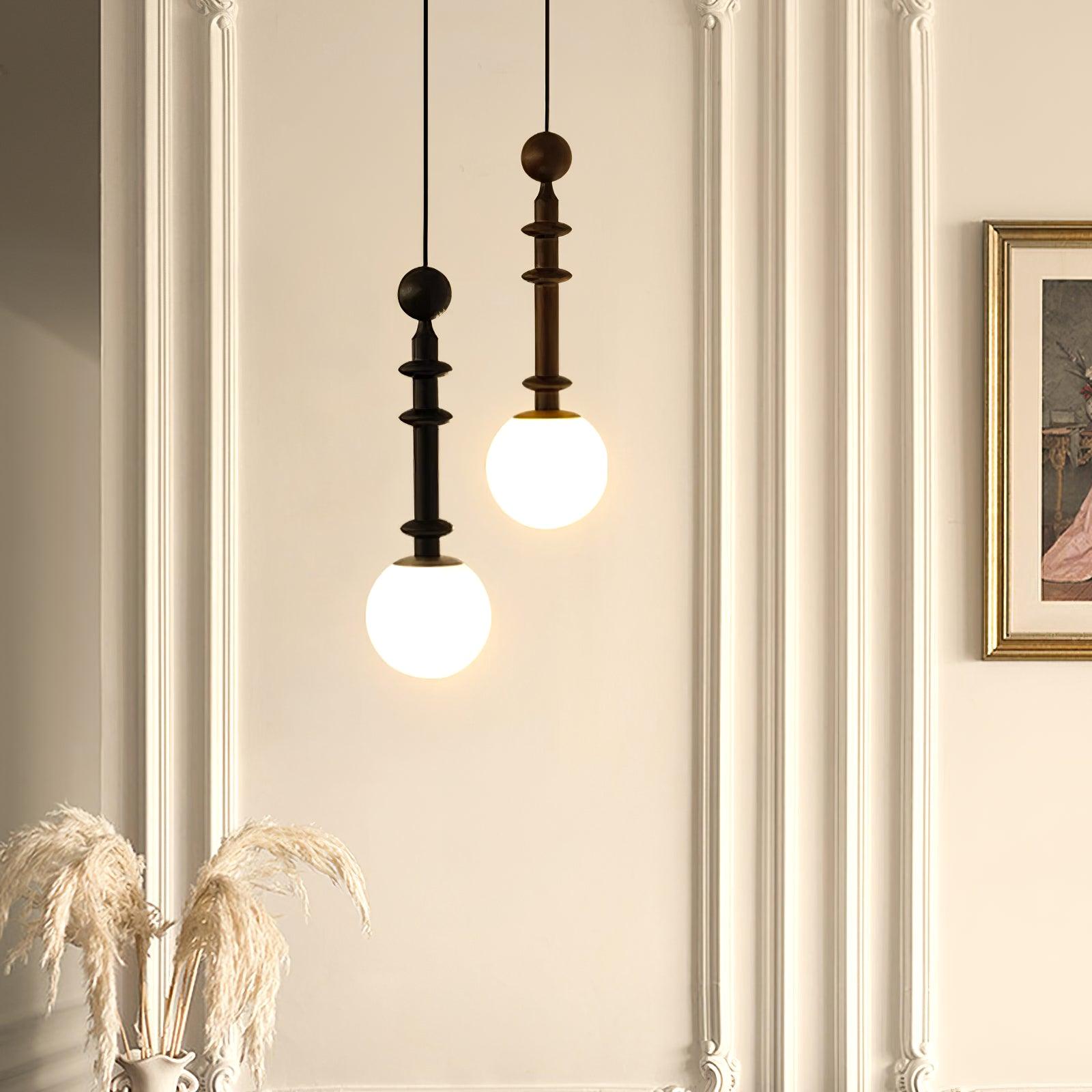 Roman Column Small Pendant Light - Lamp Outdoor