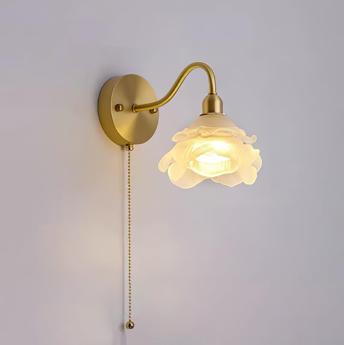 Rose Brass Wall Light - Lamp Outdoor