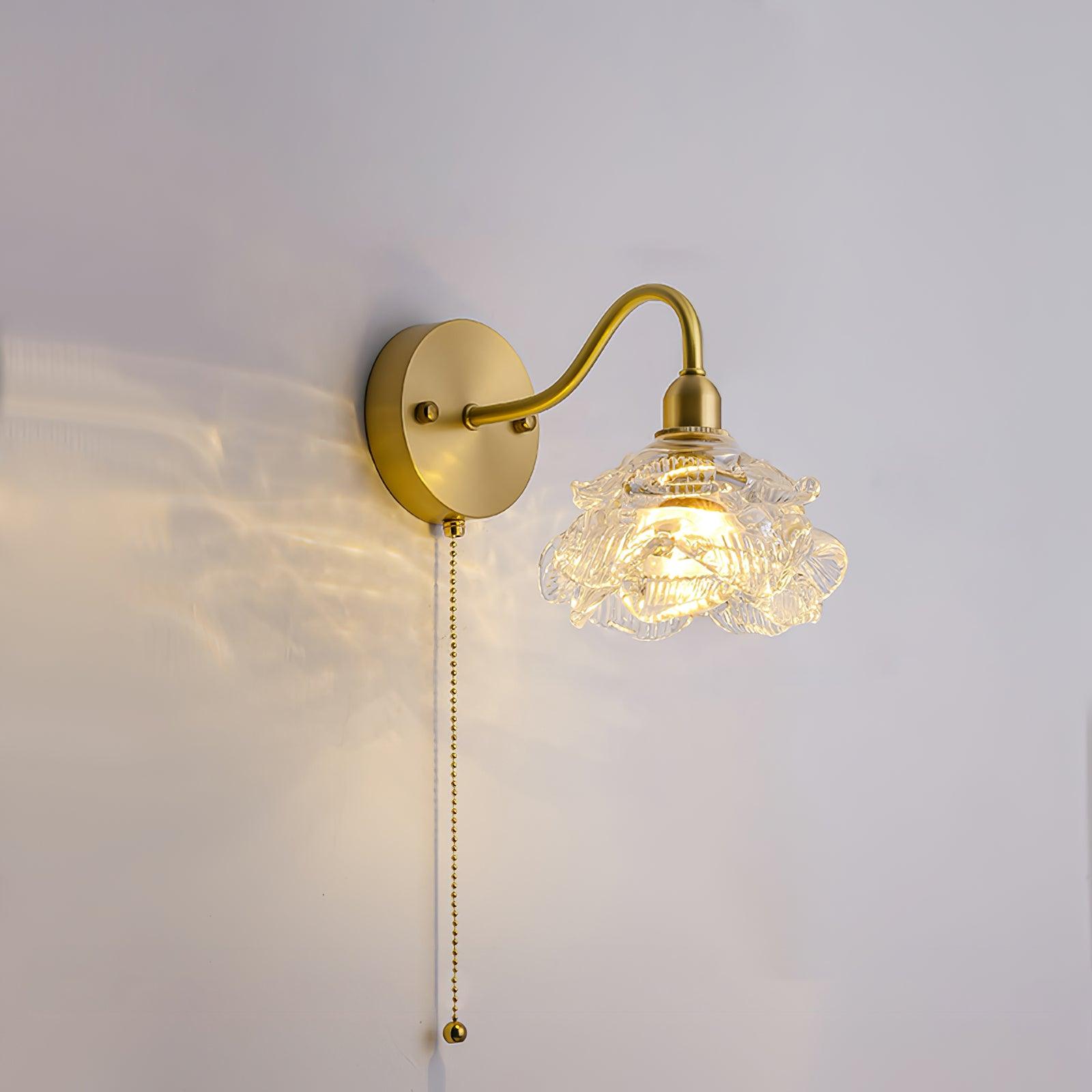 Rose Brass Wall Light - Lamp Outdoor