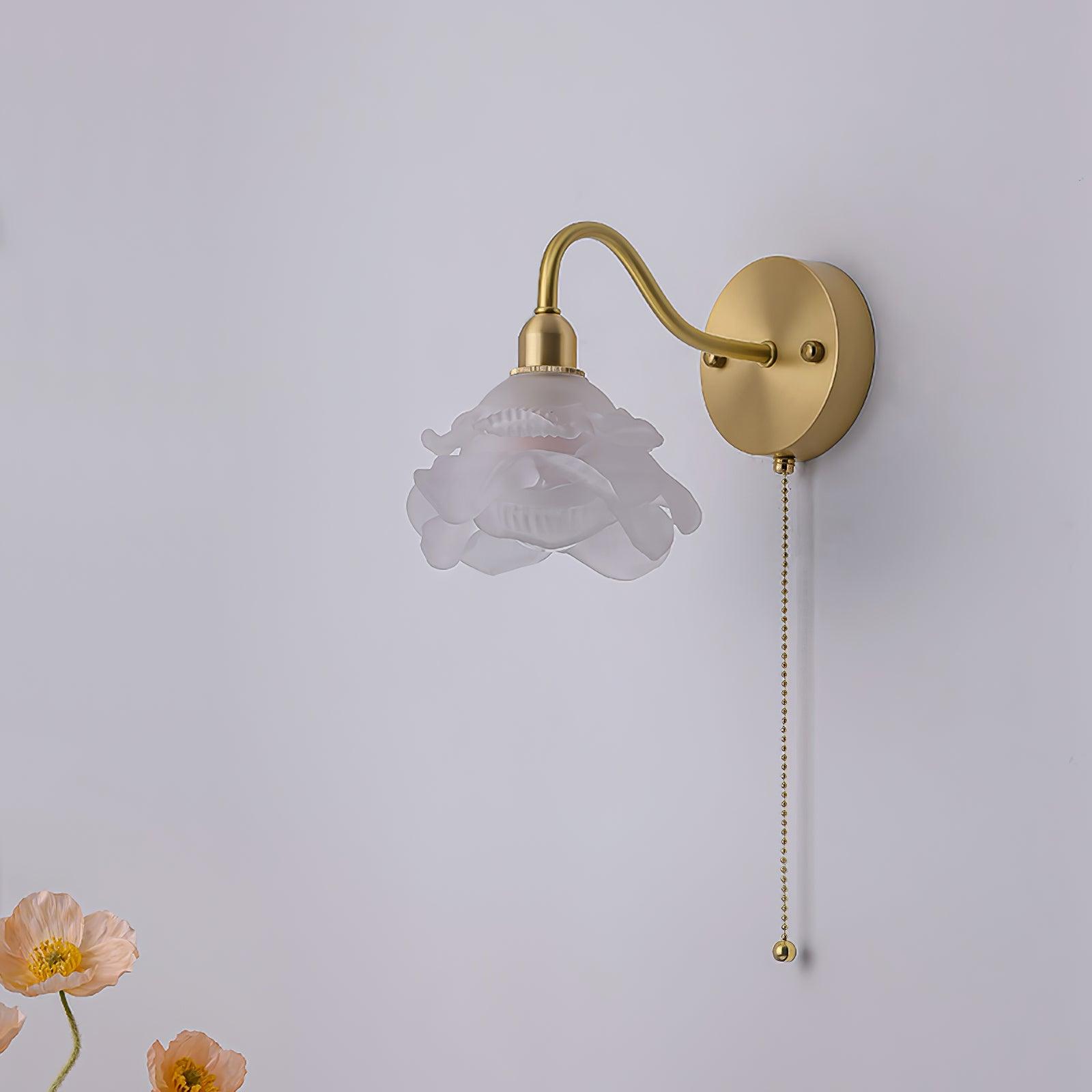 Rose Brass Wall Light - Lamp Outdoor