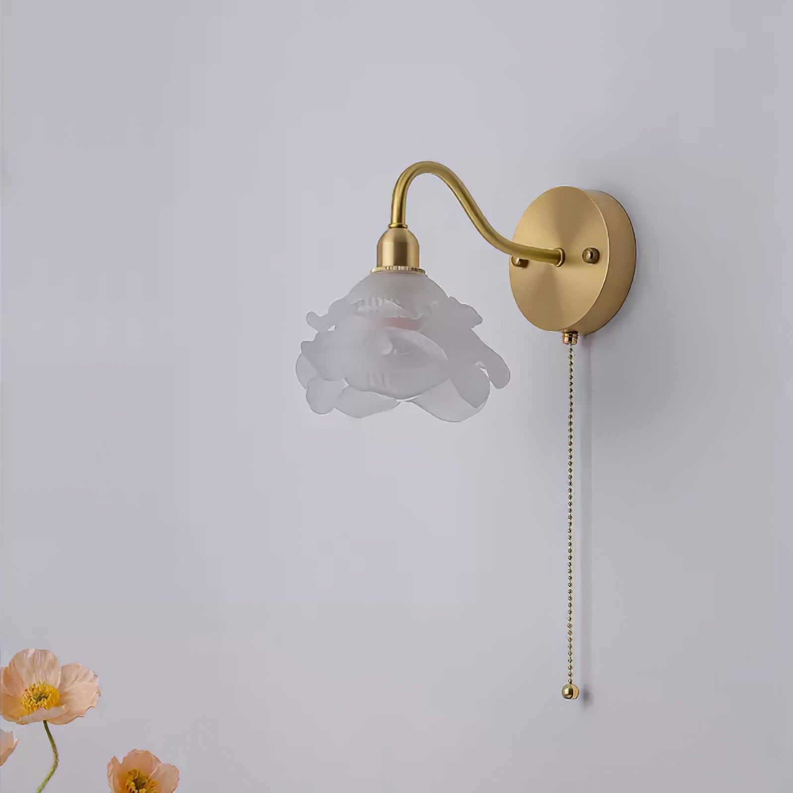 Rose Brass Wall Light - Lamp Outdoor