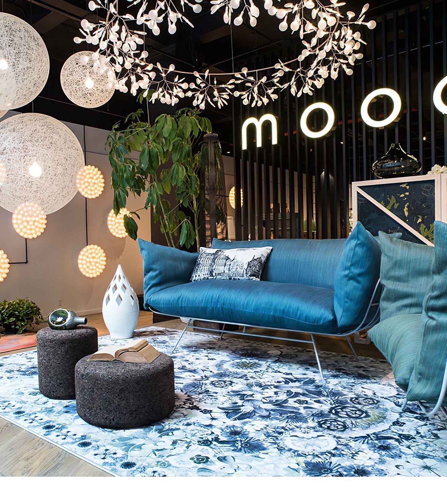 Rose Gold Firefly LED Chandelier - Lamp Outdoor