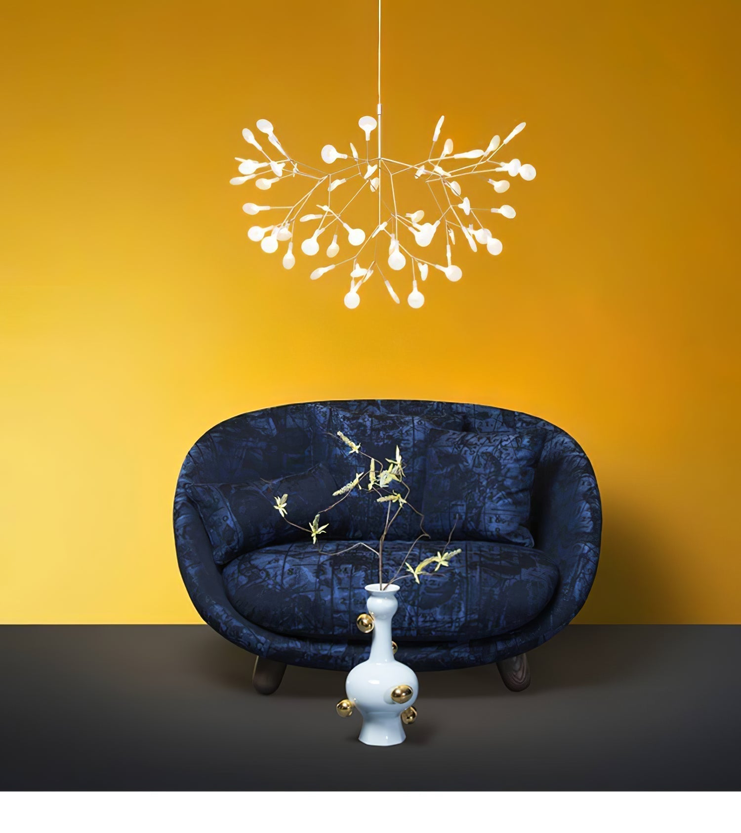 Rose Gold Firefly LED Chandelier - Lamp Outdoor