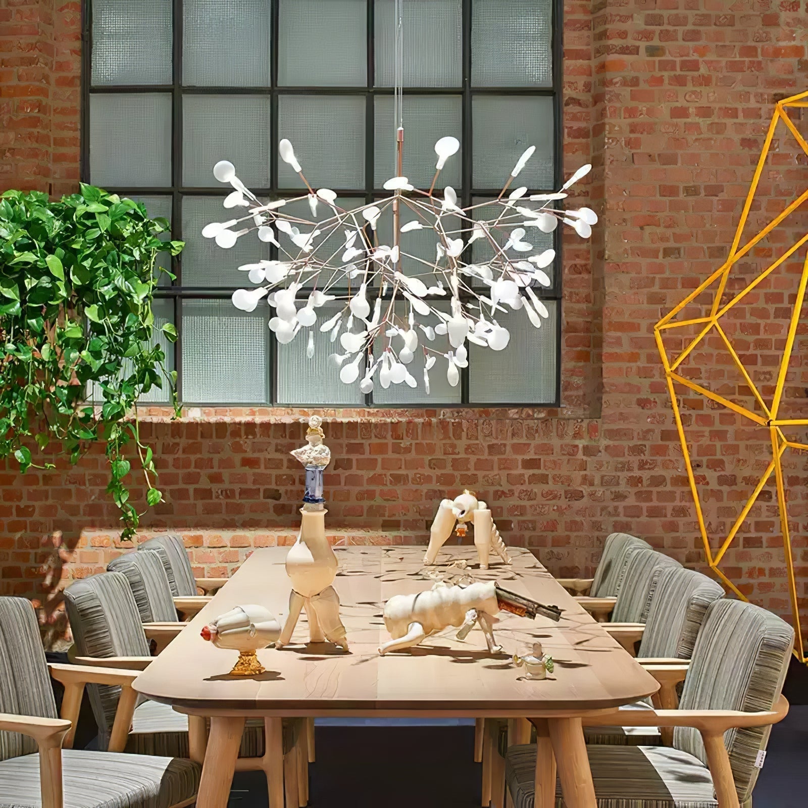 Rose Gold Firefly LED Chandelier - Lamp Outdoor