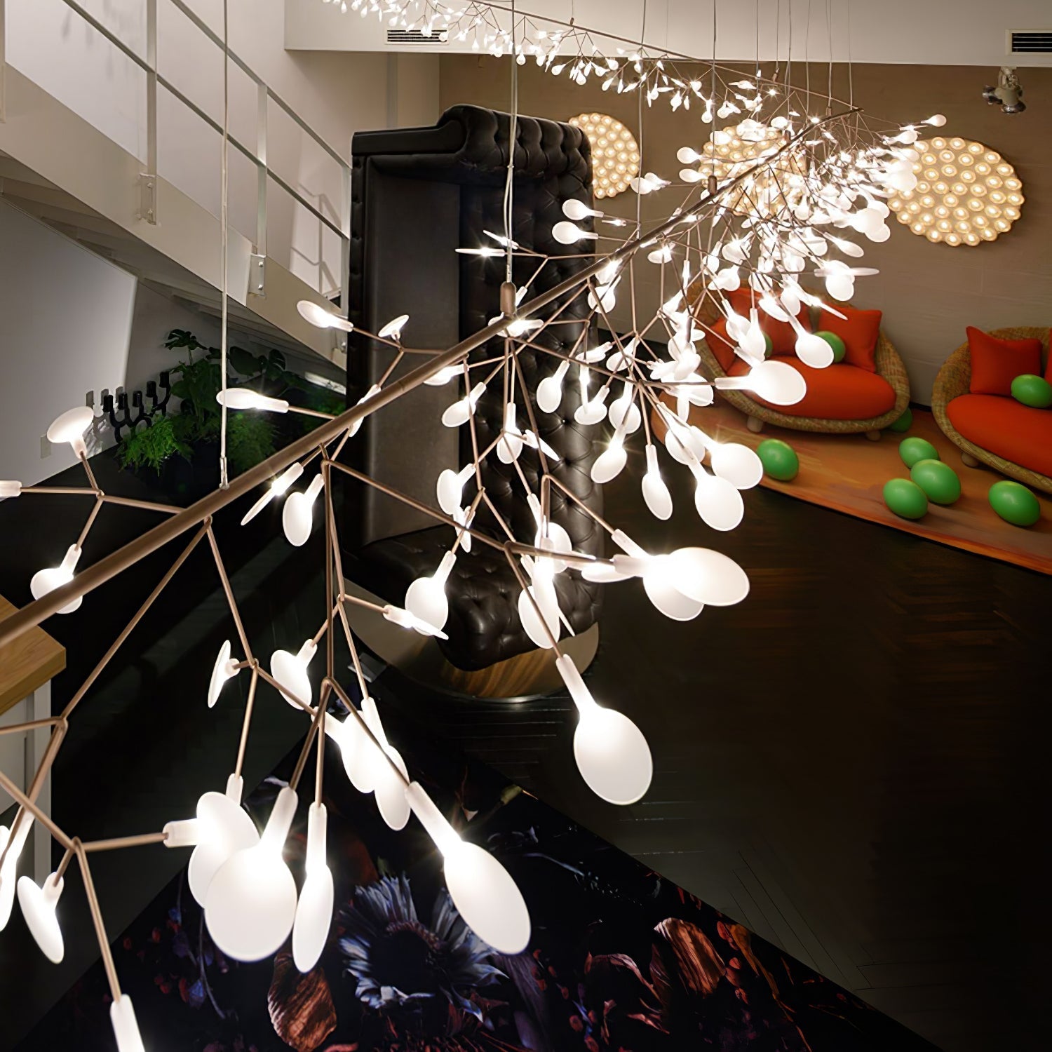 Rose Gold Firefly LED Chandelier - Lamp Outdoor