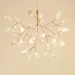 Rose Gold Firefly LED Chandelier - Lamp Outdoor