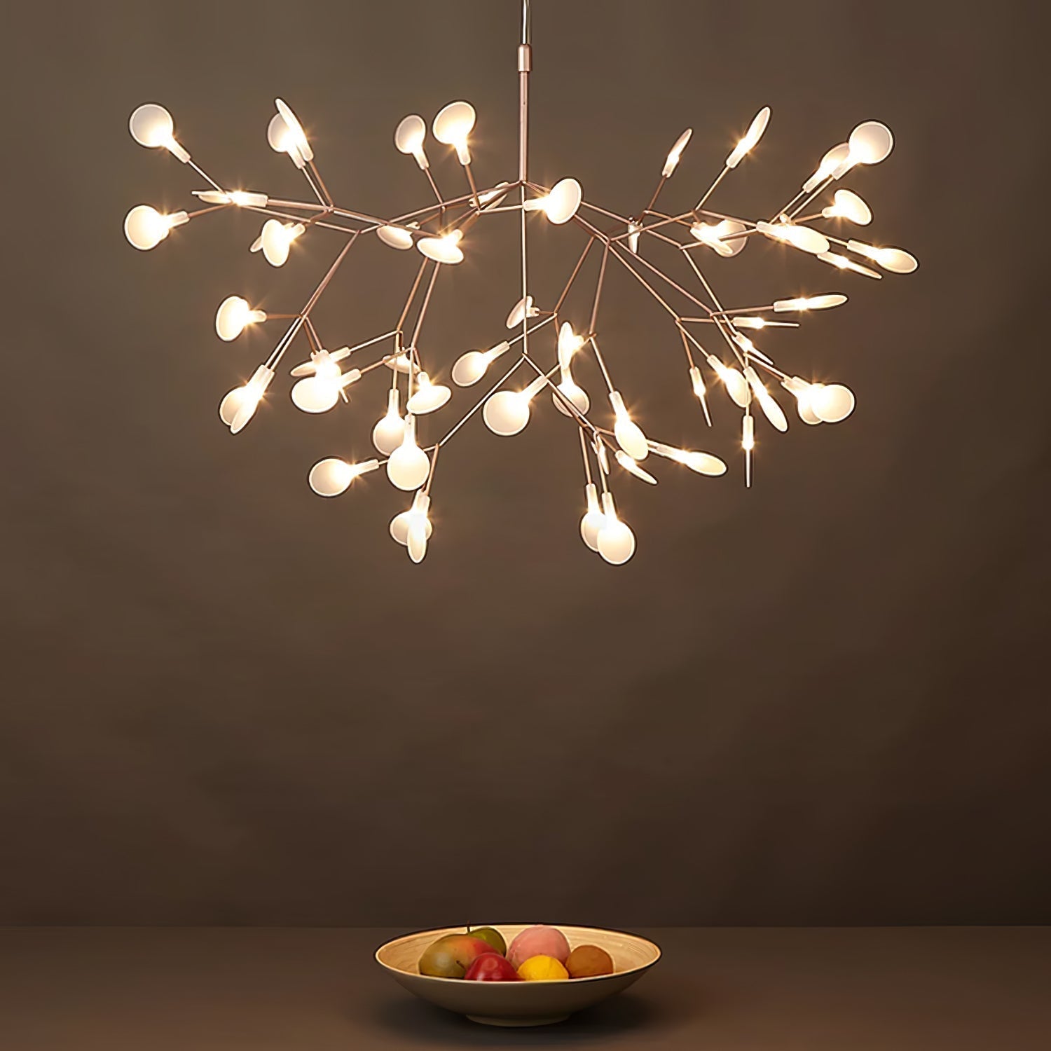 Rose Gold Firefly LED Chandelier - Lamp Outdoor