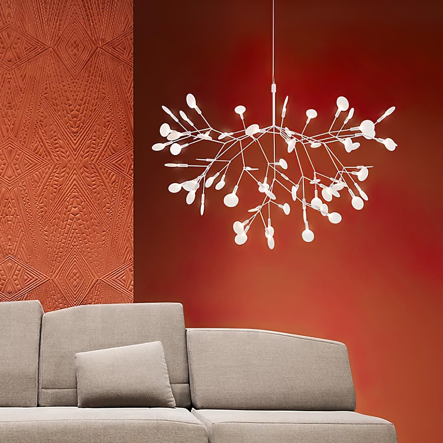 Rose Gold Firefly LED Chandelier - Lamp Outdoor