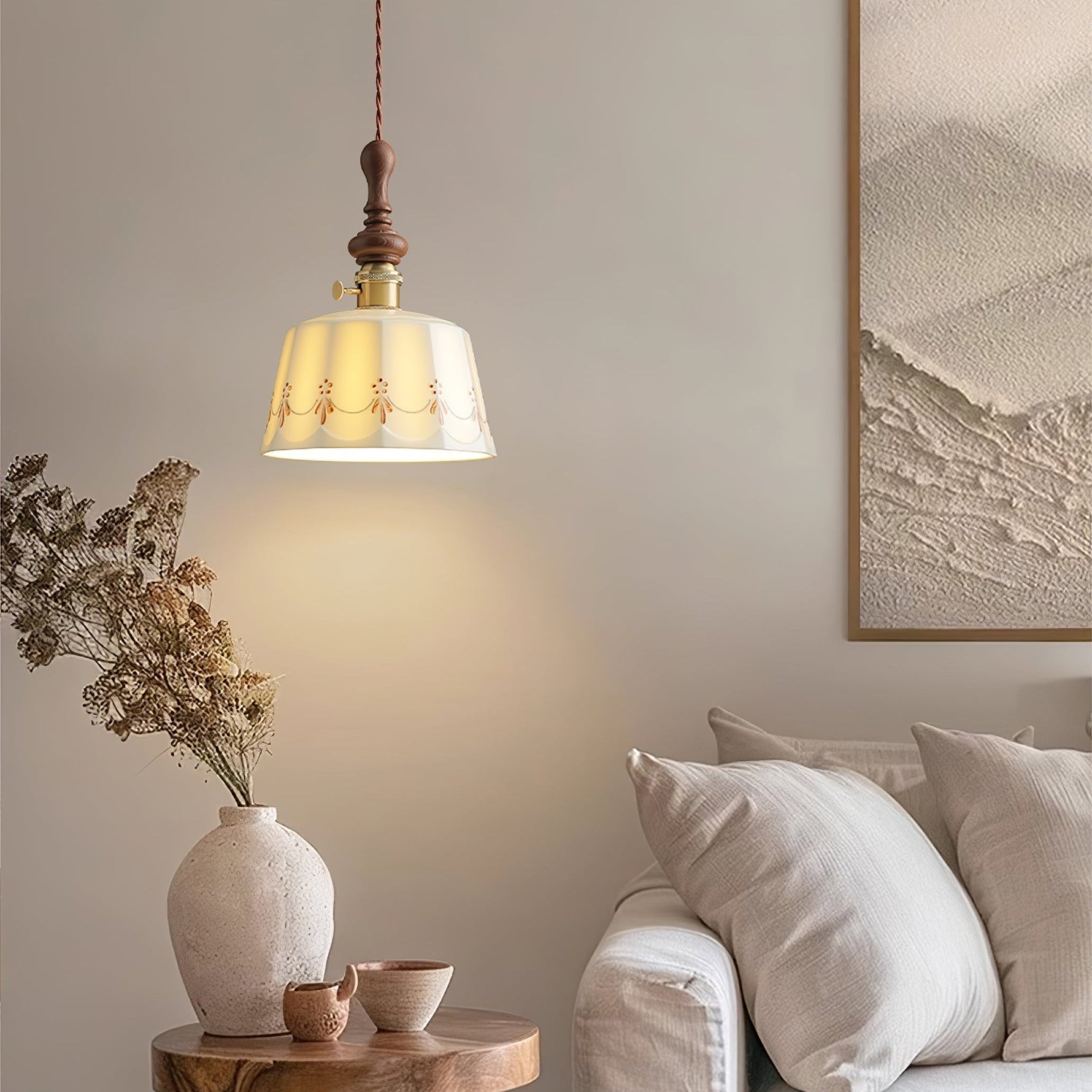 Roselind Ceramic Pendant Light - Lamp Outdoor